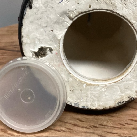 🔴 Vintage Christmas Snowman Piggy/Coin Bank with Stopper - Ceramic Crafted - Picture 10 of 13